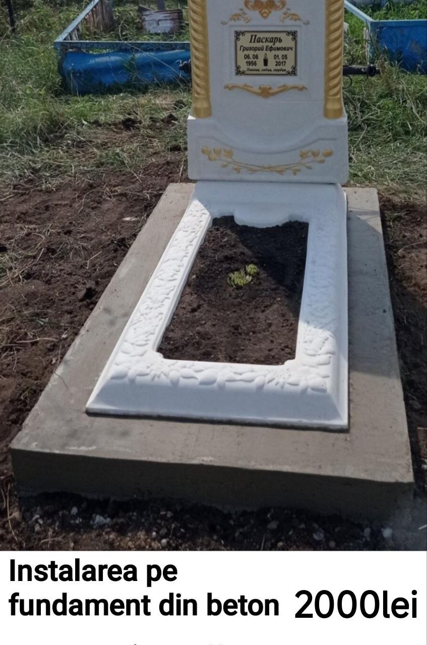 Instalare pe fundament din beton